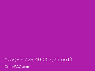 YUV 87.728,40.067,75.661 Color Image