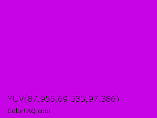 YUV 87.955,69.535,97.386 Color Image
