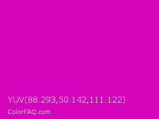 YUV 88.293,50.142,111.122 Color Image