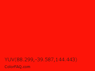 YUV 88.299,-39.587,144.443 Color Image