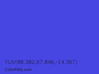 YUV 88.382,67.846,-14.367 Color Image