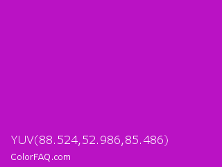 YUV 88.524,52.986,85.486 Color Image