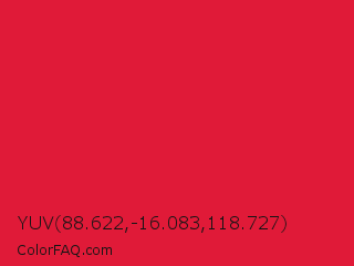 YUV 88.622,-16.083,118.727 Color Image