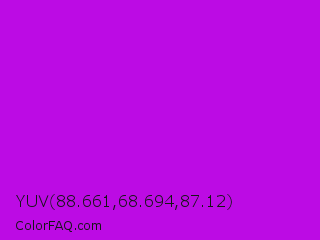 YUV 88.661,68.694,87.12 Color Image