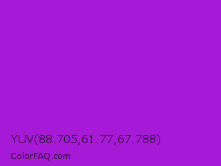 YUV 88.705,61.77,67.788 Color Image
