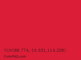 YUV 88.774,-16.651,114.208 Color Image