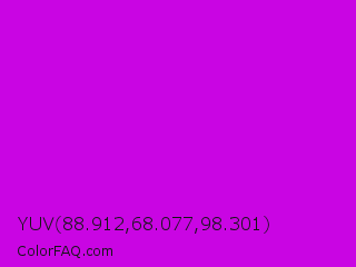 YUV 88.912,68.077,98.301 Color Image