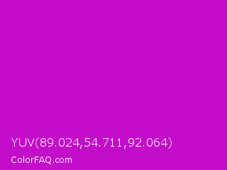 YUV 89.024,54.711,92.064 Color Image