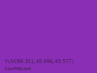 YUV 89.311,45.696,43.577 Color Image