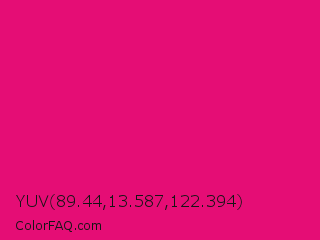YUV 89.44,13.587,122.394 Color Image