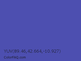 YUV 89.46,42.664,-10.927 Color Image
