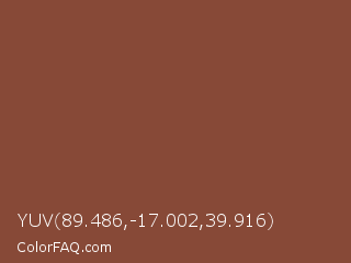 YUV 89.486,-17.002,39.916 Color Image