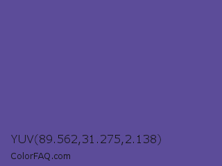YUV 89.562,31.275,2.138 Color Image