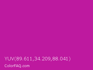 YUV 89.611,34.209,88.041 Color Image