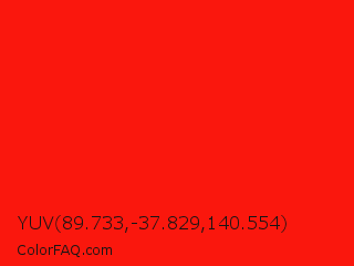 YUV 89.733,-37.829,140.554 Color Image