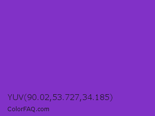 YUV 90.02,53.727,34.185 Color Image