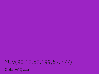 YUV 90.12,52.199,57.777 Color Image