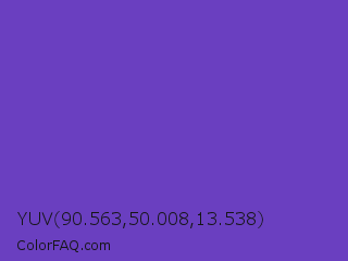 YUV 90.563,50.008,13.538 Color Image