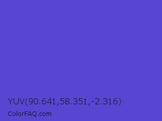 YUV 90.641,58.351,-2.316 Color Image