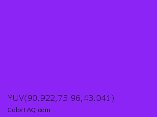YUV 90.922,75.96,43.041 Color Image