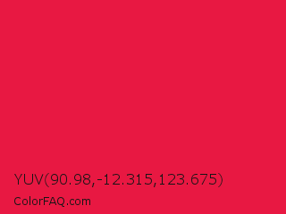 YUV 90.98,-12.315,123.675 Color Image