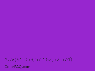 YUV 91.053,57.162,52.574 Color Image