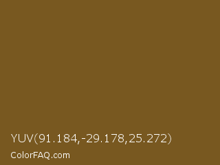 YUV 91.184,-29.178,25.272 Color Image