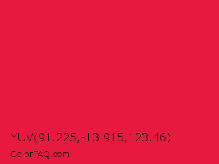 YUV 91.225,-13.915,123.46 Color Image