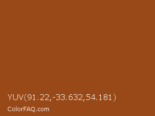 YUV 91.22,-33.632,54.181 Color Image
