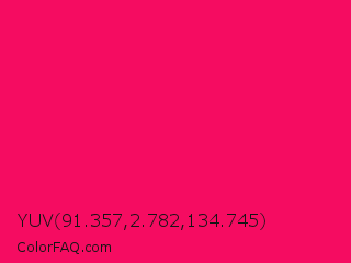 YUV 91.357,2.782,134.745 Color Image