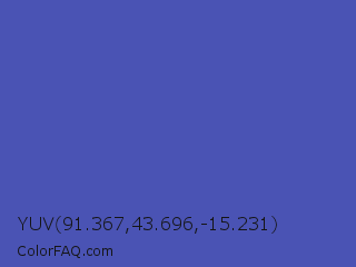 YUV 91.367,43.696,-15.231 Color Image
