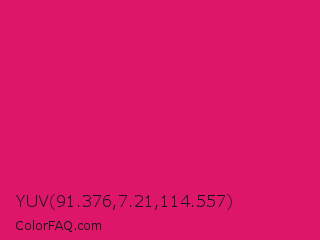 YUV 91.376,7.21,114.557 Color Image