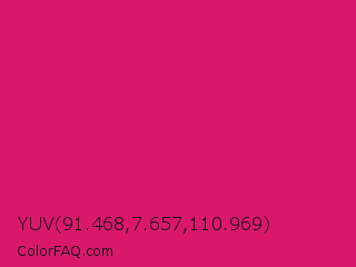 YUV 91.468,7.657,110.969 Color Image