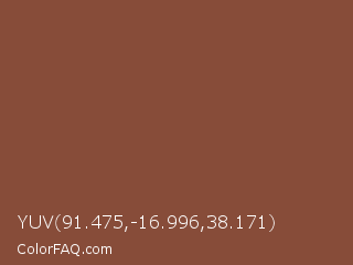 YUV 91.475,-16.996,38.171 Color Image