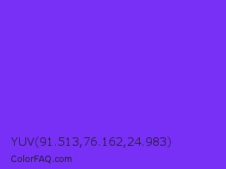 YUV 91.513,76.162,24.983 Color Image