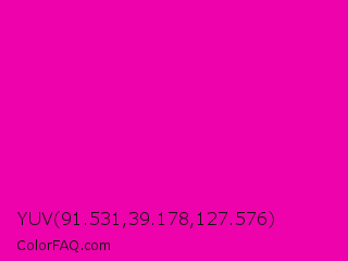 YUV 91.531,39.178,127.576 Color Image