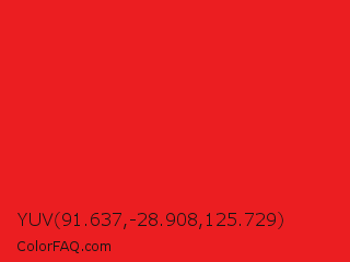 YUV 91.637,-28.908,125.729 Color Image