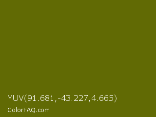 YUV 91.681,-43.227,4.665 Color Image