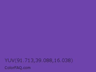 YUV 91.713,39.088,16.038 Color Image