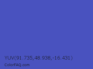 YUV 91.735,48.938,-16.431 Color Image