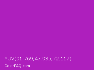 YUV 91.769,47.935,72.117 Color Image