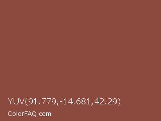 YUV 91.779,-14.681,42.29 Color Image