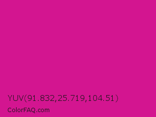 YUV 91.832,25.719,104.51 Color Image