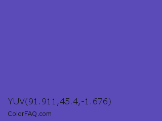YUV 91.911,45.4,-1.676 Color Image