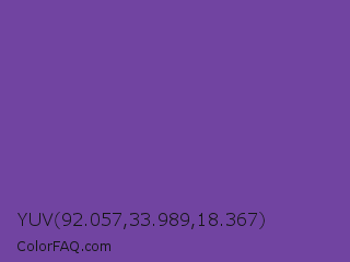 YUV 92.057,33.989,18.367 Color Image