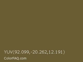YUV 92.099,-20.262,12.191 Color Image