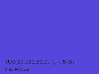 YUV 92.183,63.014,-4.545 Color Image