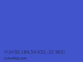 YUV 92.184,54.632,-22.963 Color Image