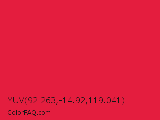 YUV 92.263,-14.92,119.041 Color Image