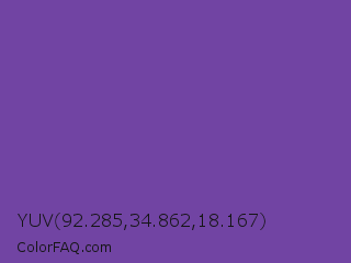 YUV 92.285,34.862,18.167 Color Image